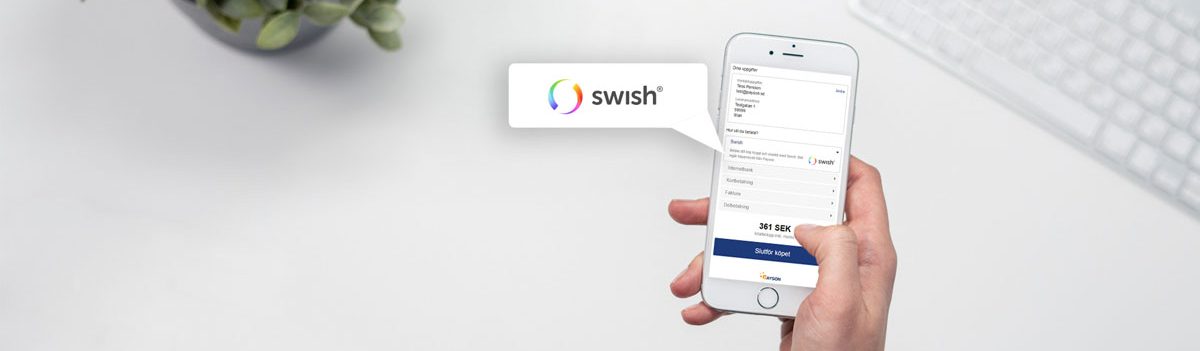 Vi lanserar Swish i Payson Checkout